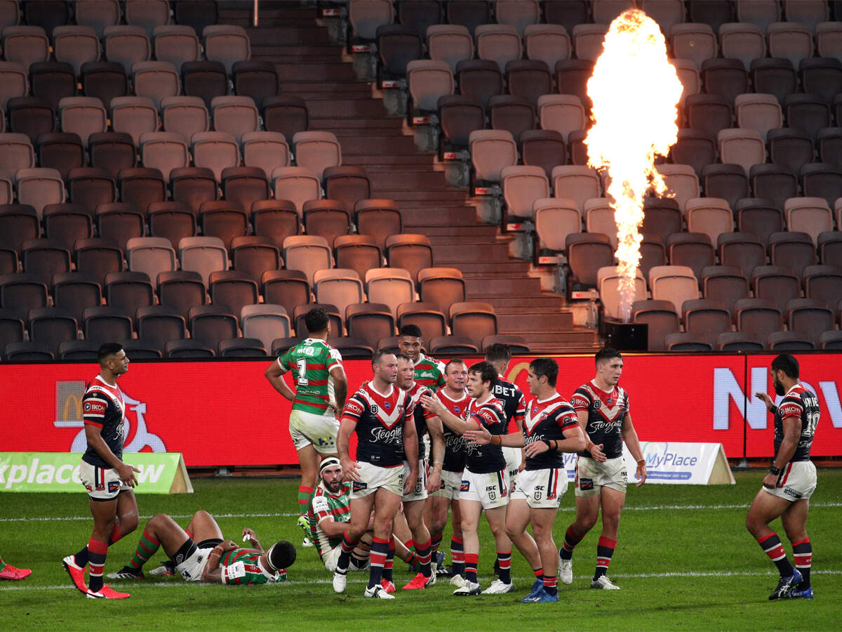 Nrl Roosters Down Rabbitohs In Front Of Cardboard Cutout Crowd More Sports News Times Of India