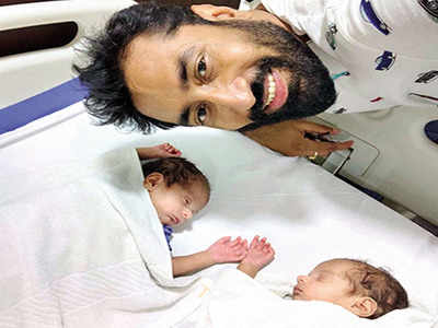Kolkata: For single dad, it’s two for joy as he meets newborns after nearly two months