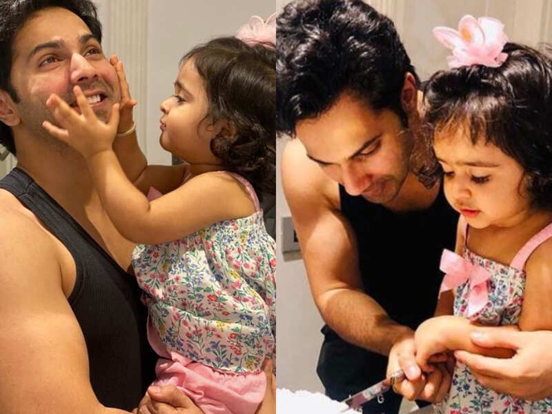 Chachu Varun Dhawan's pictures with birthday girl Niyara ...
