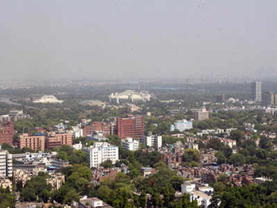 Aerial view of Delhi