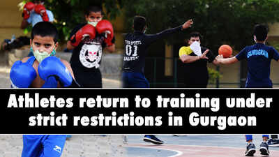 After two months of lockdown, athletes back to training in Gurgaon
