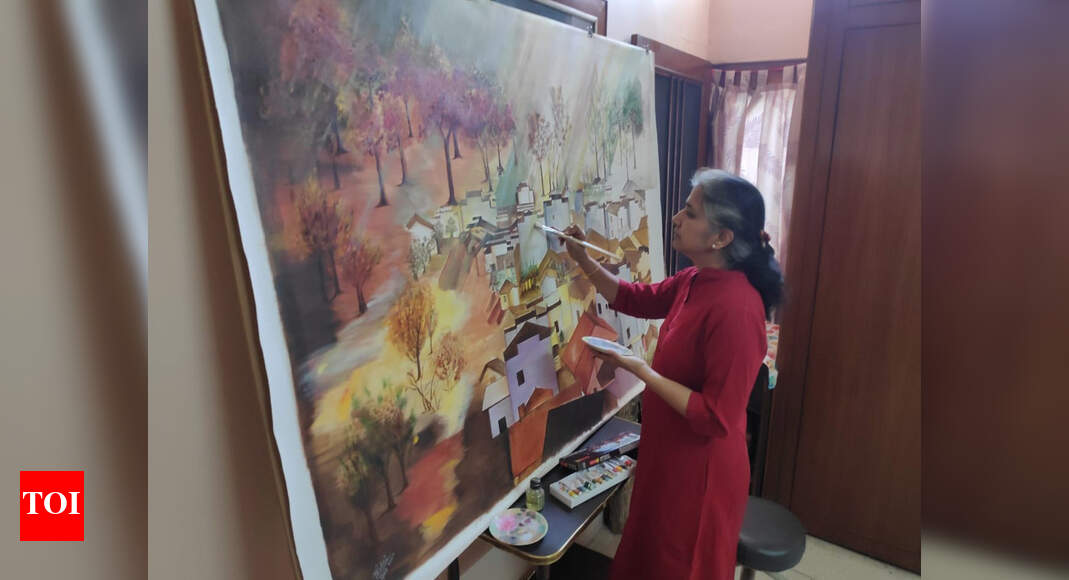 Cancer specialist turns a painter amid lockdown to rejuvenate Jaipur