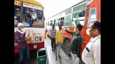 Services resume, Lucknow's bus stands come to life