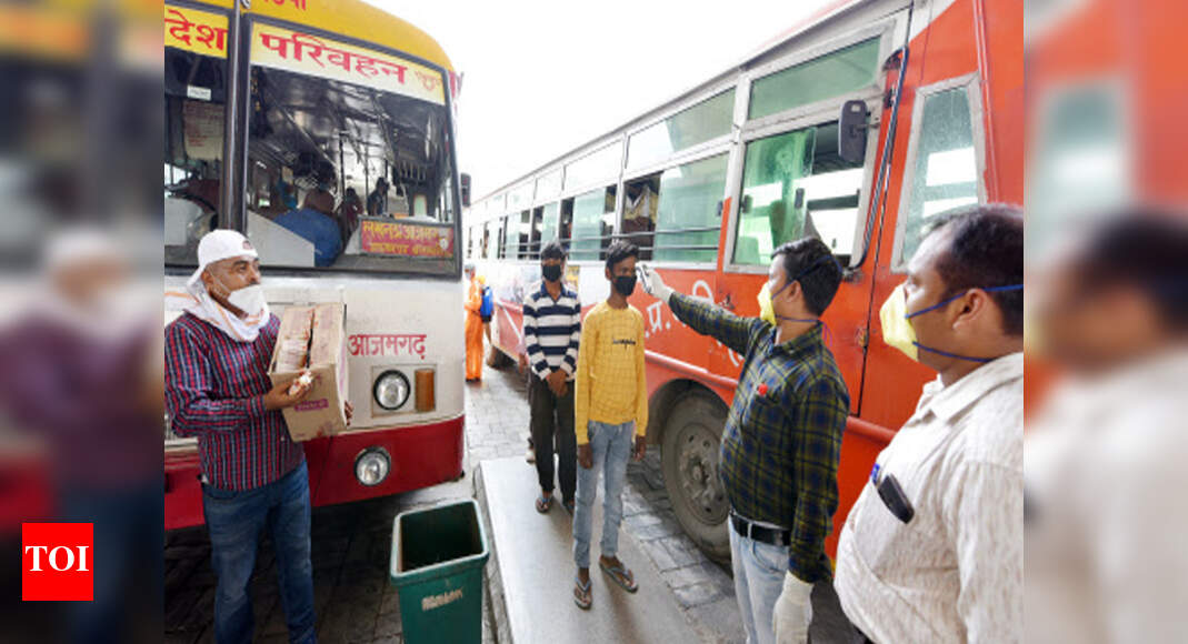 Services resume, Lucknow's bus stands come to life Lucknow News