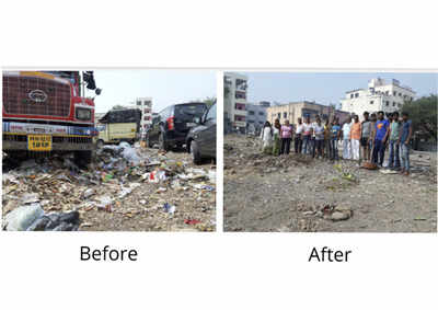 Pune student transforms garbage dump into blooming garden