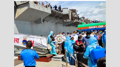 Operation Samudra Setu: Naval ship INS Jalashwa arrives at Tuticorin with 713 Indians from Sri Lanka