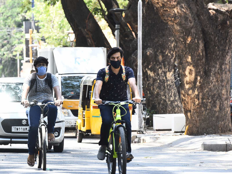 cycling to office