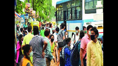 Kolkata: Autos, taxis go back to pre-Covid-19 3+1 formula as buses struggle to tackle rush