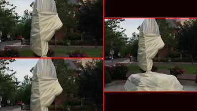 Washington: Mahatma Gandhi's statue outside Indian embassy vandalised