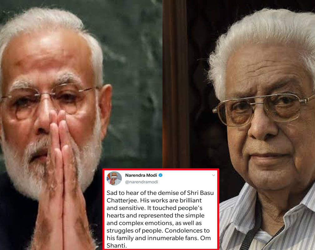 
Prime Minister Narendra Modi mourns filmmaker Basu Chatterjee's death, writes, 'his work touched people's hearts'
