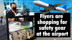 Flyers are shopping for safety gear at the airport
