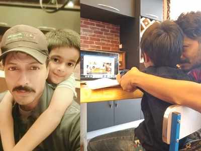 BB Telugu 2 winner Kaushal Manda shares a glimpse of his son Nikunj’s online classes; says “Future kids”