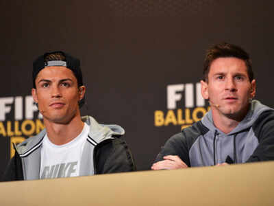 Cristiano Ronaldo and Lionel Messi. (Getty Images)