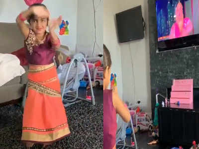 Watch: Neeru Bajwa’s daughter Aanaya Kaur grooving to Sridevi’s iconic song is the cutest thing you will see today