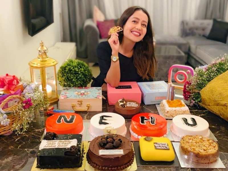 Neha Kakkar receives several cakes, bouquets and gifts on her 32nd birthday; shares a glimpse on her social media