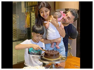 Shilpa Shetty celebrates birthday with two delicious cakes