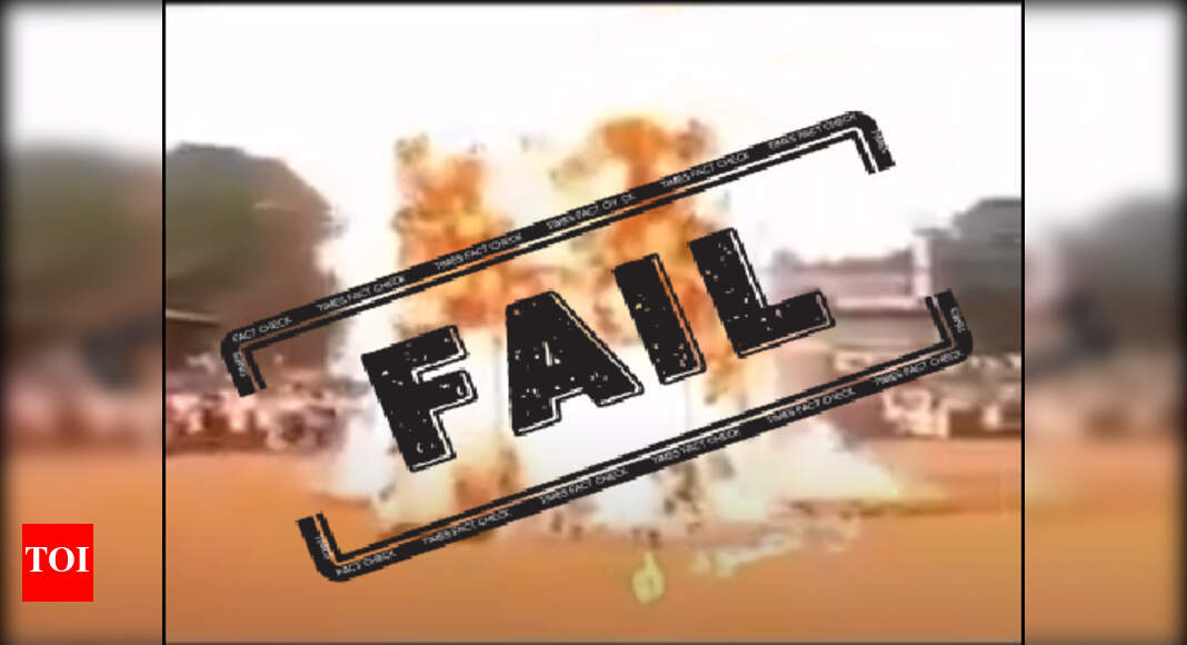 Fake Alert Magic Act Video Falsely Shared As 4 Muslim Men Burnt Alive In India Times Of India