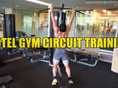 Circuit training in the hotel gym