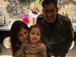 Ms Dhoni and Ziva Dhoni