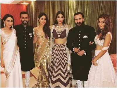 Throwback: THIS pic of Kareena Kapoor Khan, Saif Ali Khan with Sonam Kapoor and Anand Ahuja from their wedding reception is unmissable!