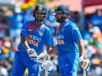 Shikhar Dhawan and Rohit Sharma. (Getty Images)