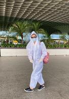 Ihana Dhillon travels from Mumbai to Chandigarh in PPE