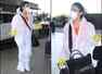Rakul clicked at the airport in PPE gear