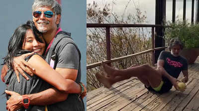 Milind Soman Works Out With Muskmelon As Weight; Watch The Video Here 