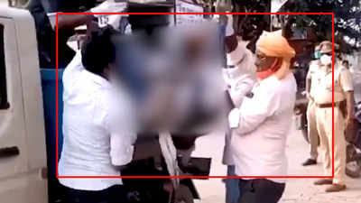 Man's body taken in garbage van in UP's Balrampur