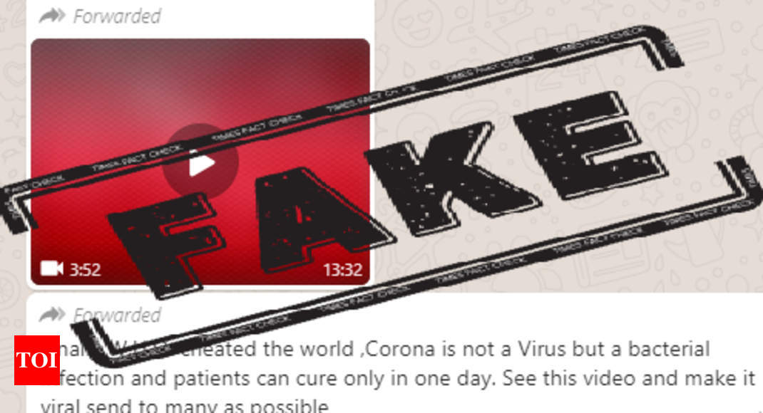 Fact Check Is Covid 19 A Bacterial Infection And Not A Virus Times Of India