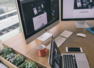 Futuristic office design elements