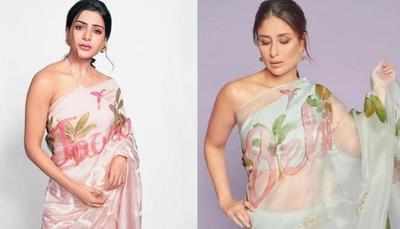 Kareena Kapoor Khan and Samantha Akkineni almost wore the same hand-painted sari: Who wore it better?