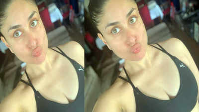 Kareena Kapoor Khan says, 'I do at least 100 pouts a day!' as she shares post workout selfie with the perfect Bebo pout