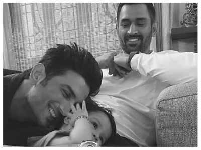 THIS throwback picture of Sushant Singh Rajput with Mahendra Singh Dhoni’s daughter Ziva is simply too sweet for words