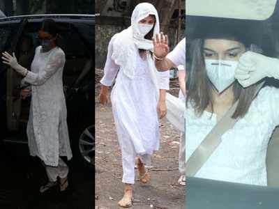 Sushant Singh Rajput's funeral: Netizens change their opinion after Rhea Chakraborty, Kriti Sanon and Shraddha Kapoor pay their last respect to the actor