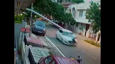 Bengaluru: Motorist drives for 1km with a man on his car’s bonnet; video goes viral