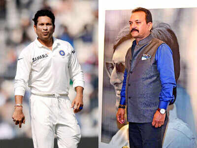 Sachin Tendulkar and Madan Lal. (TOI Photo)