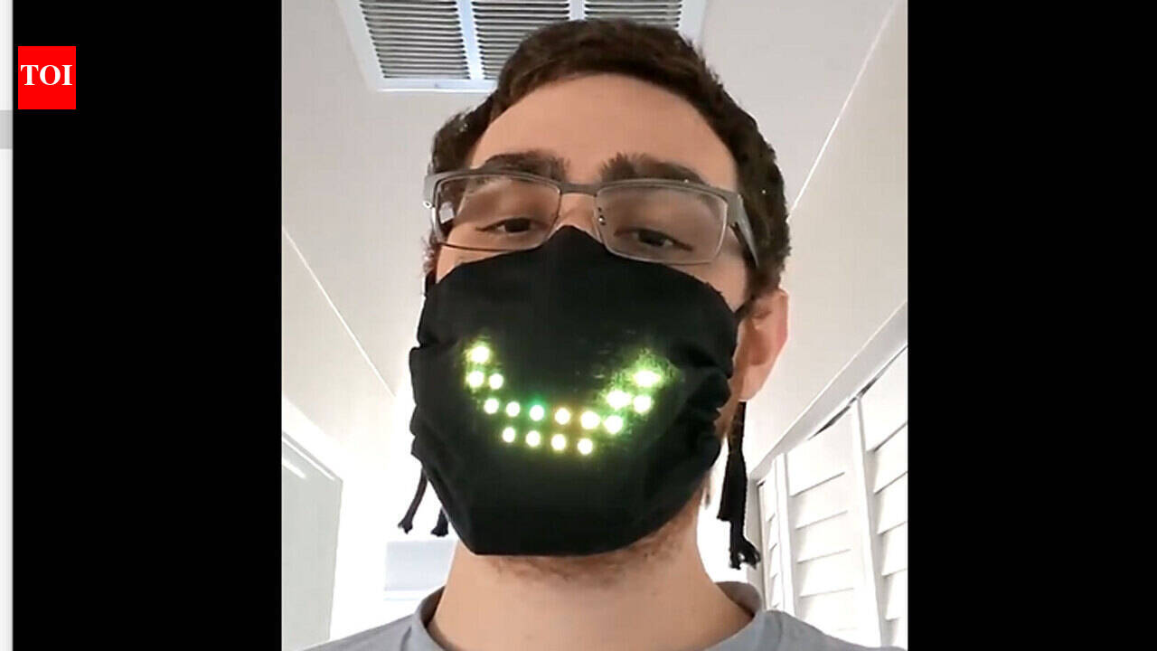 This man designed the coolest voice-controlled LED face mask