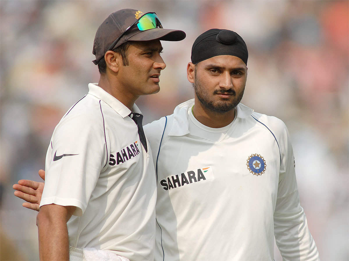 Anil Kumble, Harbhajan Singh (TOI Photo)