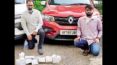 Three peddlers held in Hyderabad, drugs seized