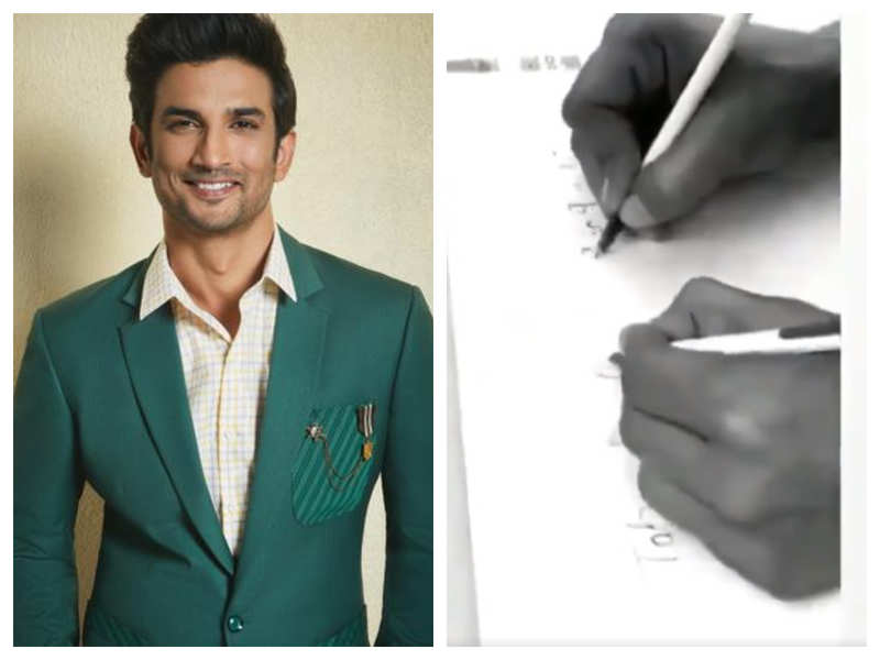Watch: Sushant Singh Rajput writing effortlessly using both hands together in this throwback video proves that he was a genius!
