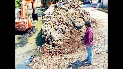 Secunderabad: Nalas throw up mattresses, 22,000 tonnes garbage removed