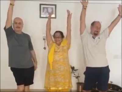Anupam Kher’s mother Dulari’s ‘Happy Dance’ challenge proves that age is just a number; fans go awww - watch