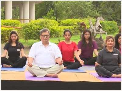 Students of music school commemorated International Yoga Day with a tribute song