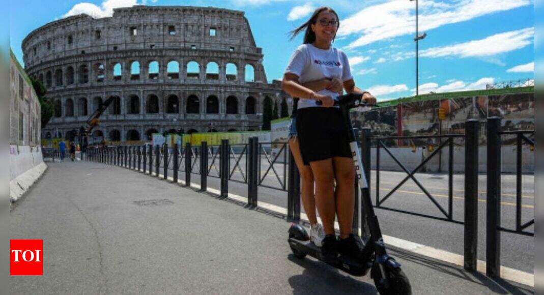 Rome Electric Scooter: Rome sees scooter invasion as city emerges from ...