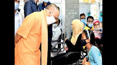 UP CM Yogi Adityanath dedicates 12 ventilators at Civil Hospital