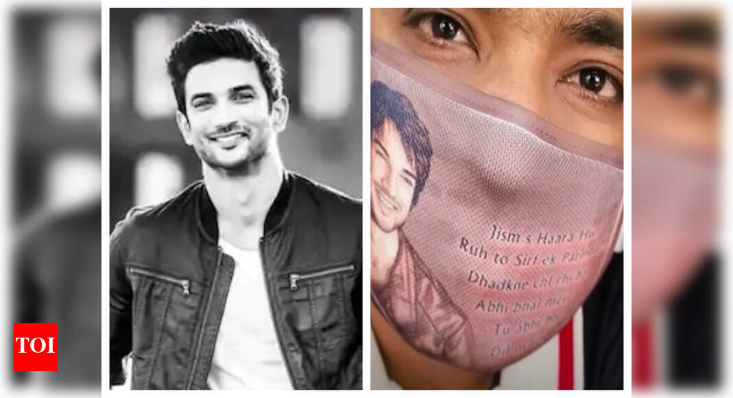 Sushant Singh Rajput’s fan distributes customised masks with the actor ...