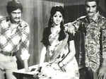 Sridevi's first role as the leading lady at the age of 13 in Moondru Mudichu