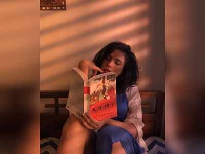 Richa Chadha shares a beautiful candid click as she reads a book while in lockdown!