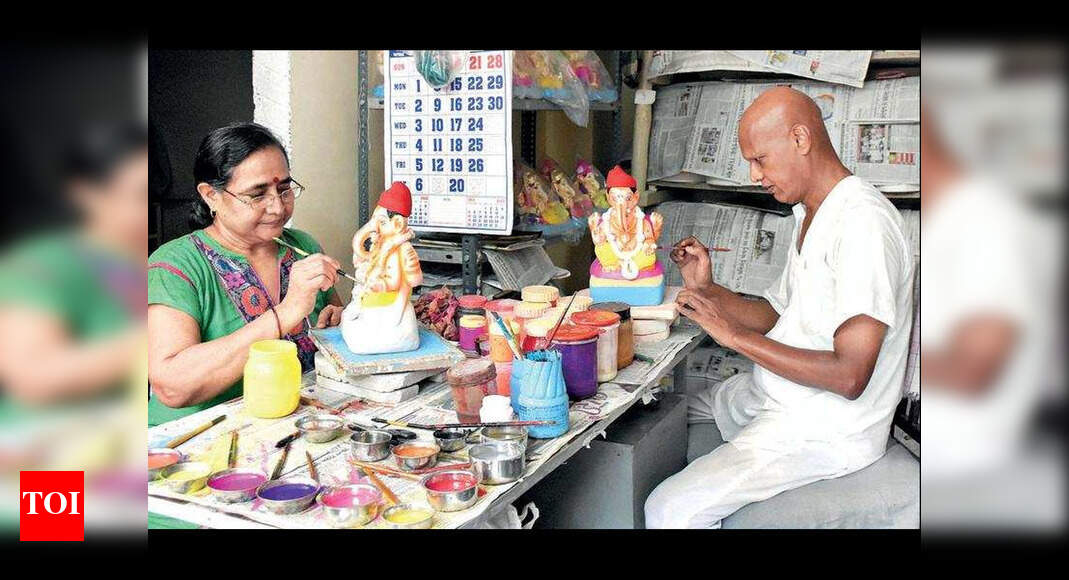 Vadodara Spurt in coronavirus cases cloud Ganesha idol market